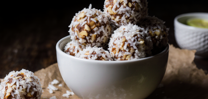 Four-Ingredient Thai Coconut Lime Almond Bites