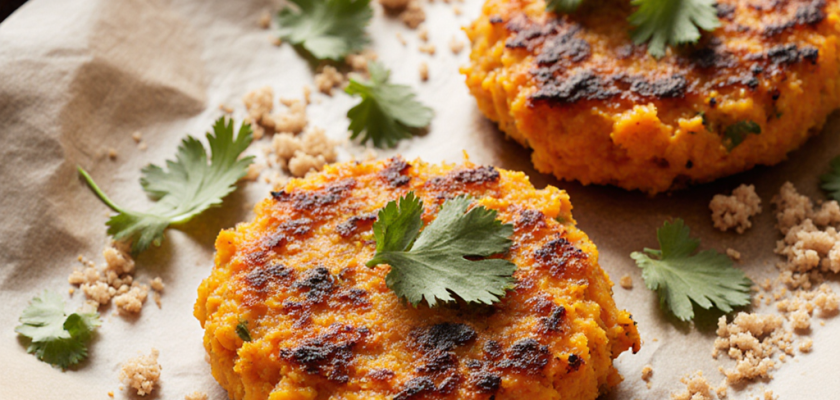 Four-Ingredient Thai Coconut Sweet Potato Cakes