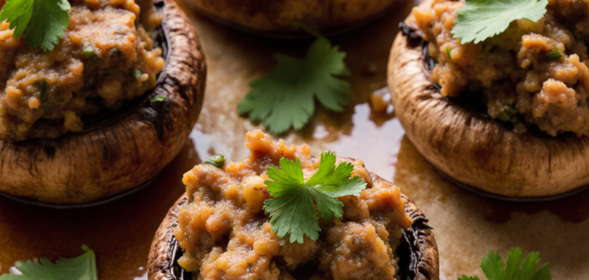 Four-Ingredient Vietnamese Stuffed Mushrooms