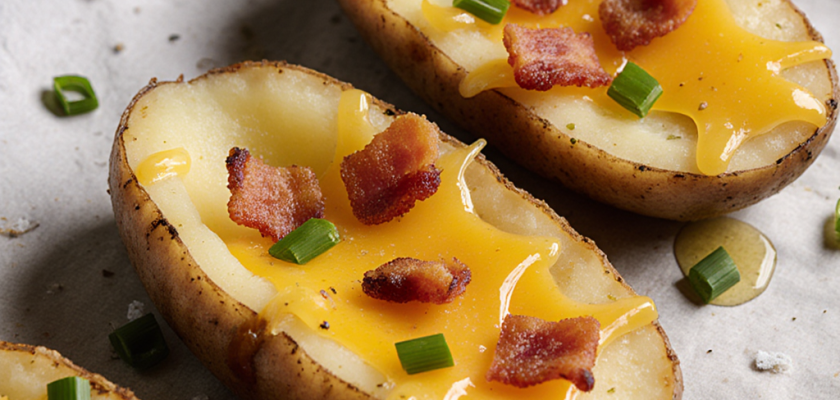 Four-Ingredient Broiled German Potato Skins