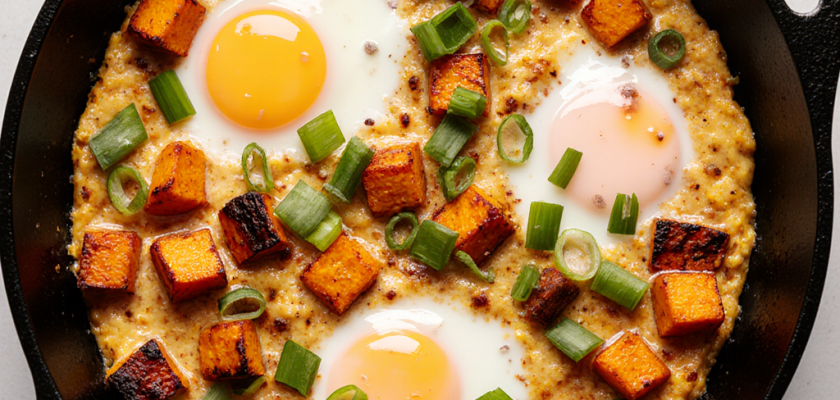 Four-Ingredient Gochujang Sweet Potato Frittata