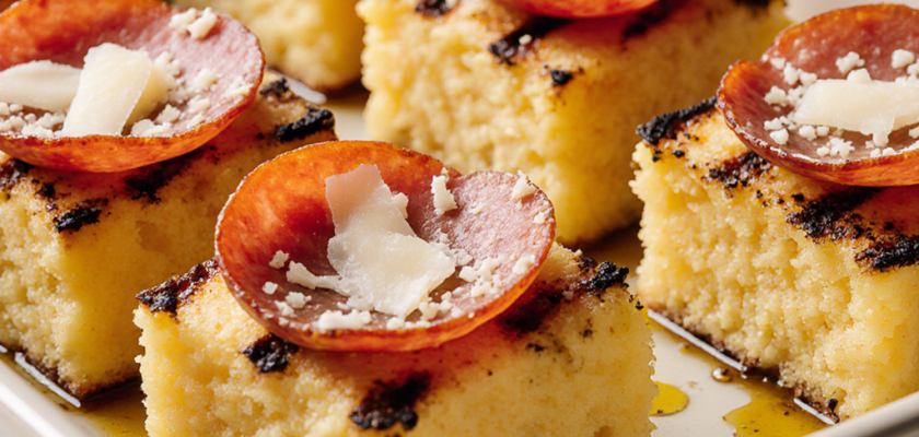 Four-Ingredient Italian Grilled Polenta Bites