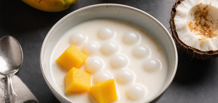 Four-Ingredient Mango Coconut Pudding