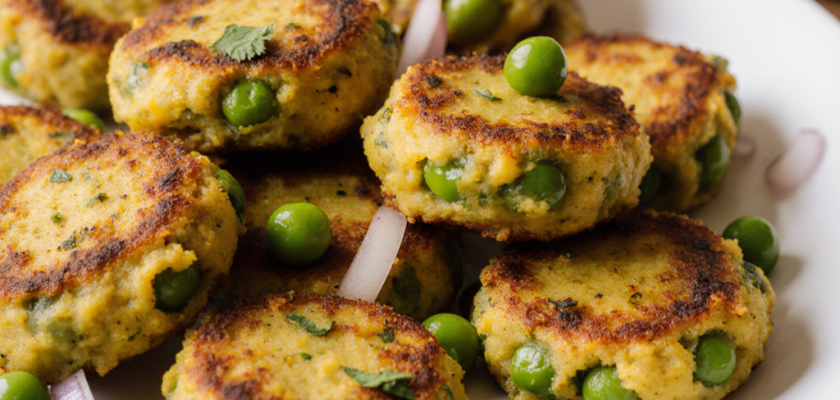 Four-Ingredient Masala Peas Fritters