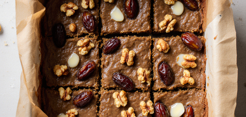 Four-Ingredient Roasted Date and Walnut Squares