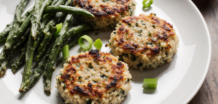 Four-Ingredient Savory Miso-Stuffed Daikon Cakes