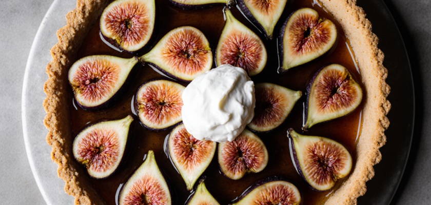 Four-Ingredient Smoked Honey Fig Tart