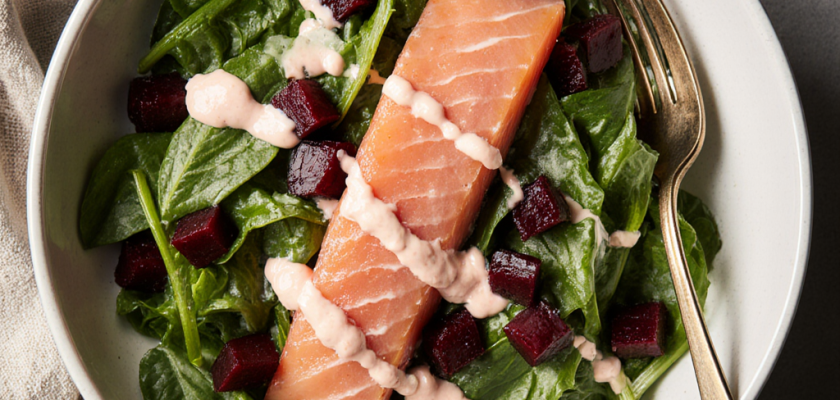 Four-Ingredient Smoked Mackerel & Beetroot Salad
