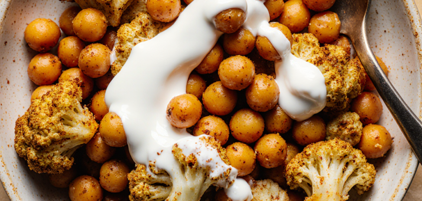 Four-Ingredient Spiced Chickpea Broil