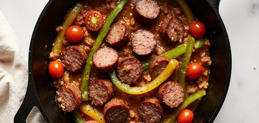 Four-Ingredient Spicy Turkish Sucuk Stir-Fry