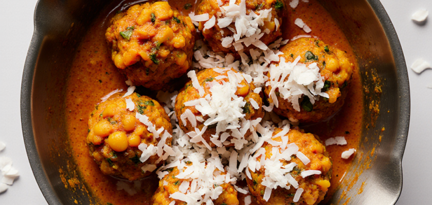 Four-Ingredient Thai Coconut Curry Chickpea Bites