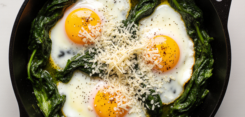 Four-Ingredient Brazilian Eggs with Spinach