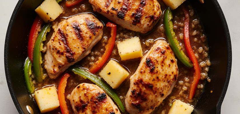Four-Ingredient Caribbean Chicken Stir-Fry