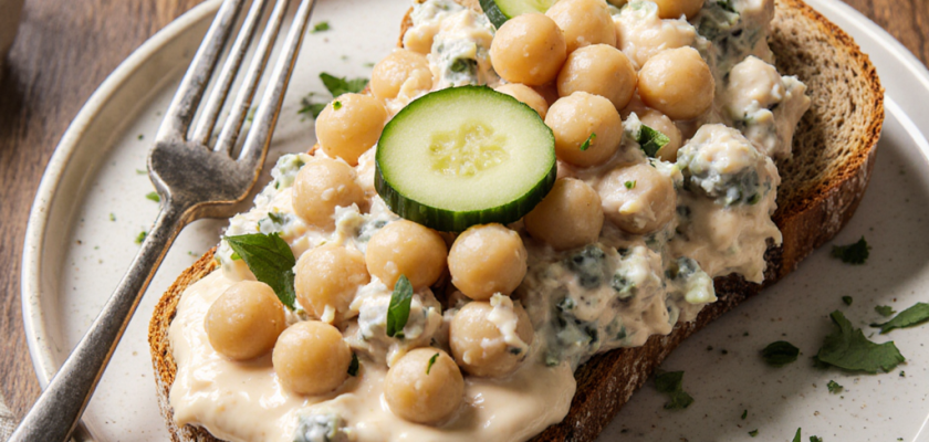Four-Ingredient Chickpea Salad Sandwich