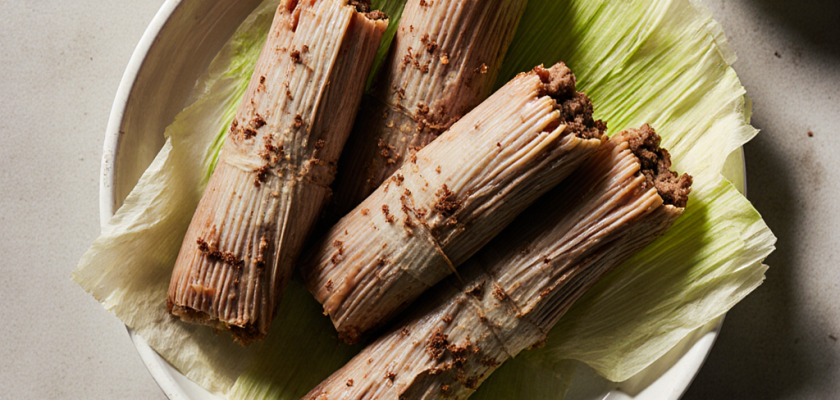 Four-Ingredient Chocolate-Avocado Tamales