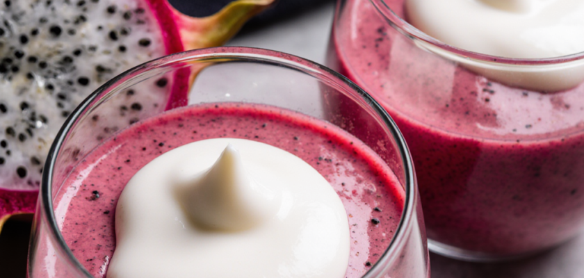 Four-Ingredient Dragon Fruit Mousse