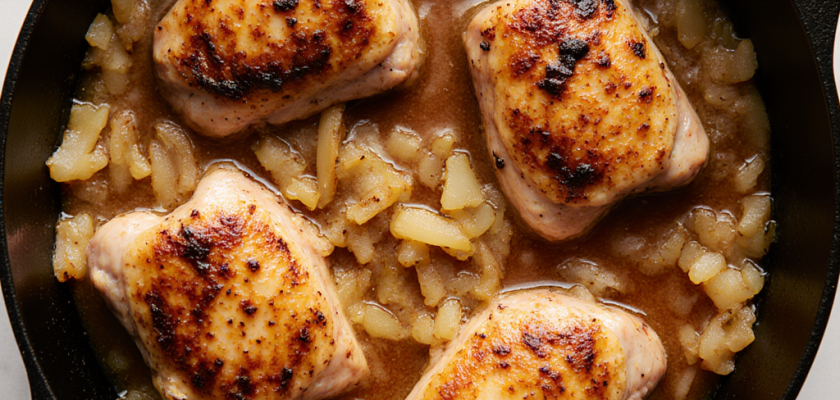 Four-Ingredient German Beer Braised Chicken