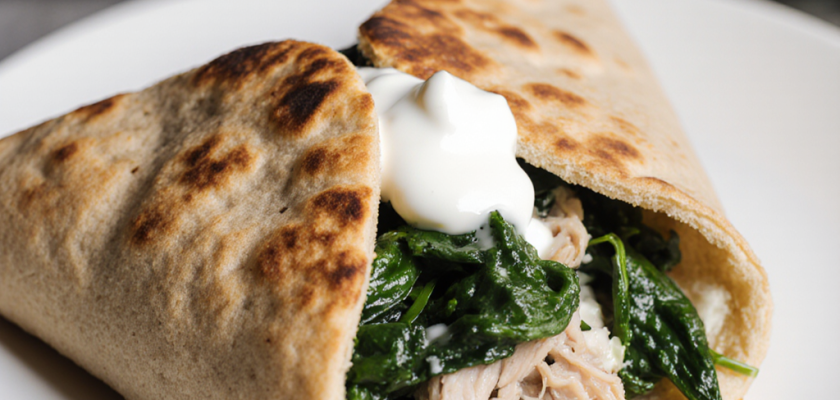 Four-Ingredient Greek Air-Fried Pita Pockets