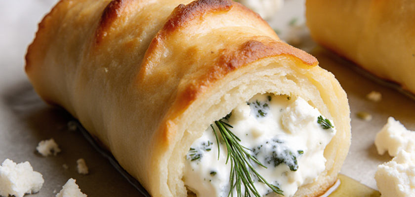 Four-Ingredient Greek Breakfast Rolls