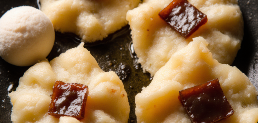 Four-Ingredient Halva-Stuffed Fritters