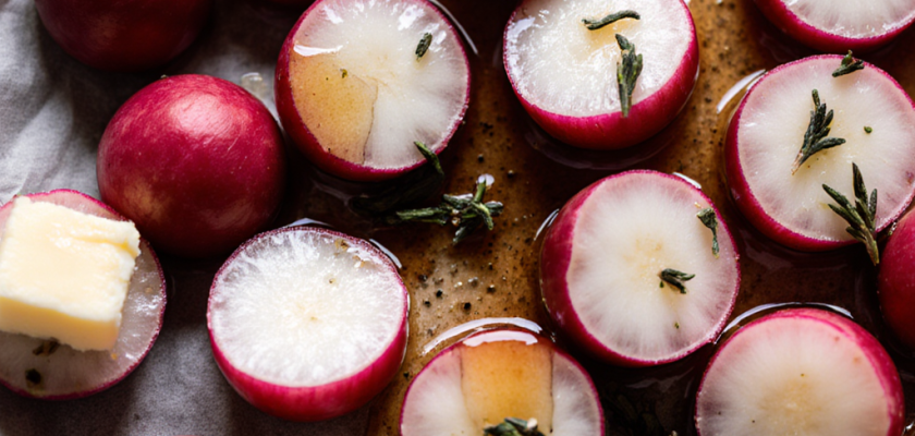 Four-Ingredient Honey-Glazed Radish Bites