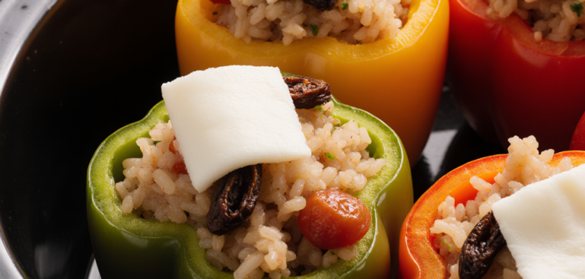 Four-Ingredient Italian Slow-Cooked Stuffed Peppers