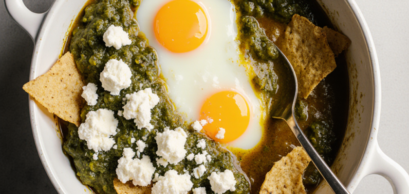 Four-Ingredient Mexican Breakfast Chilaquiles