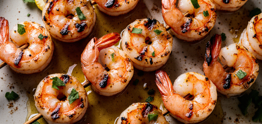Four-Ingredient Moroccan Grilled Shrimp Skewers