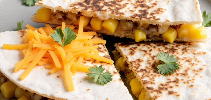 Four-Ingredient Pepper Jack Corn Quesadillas