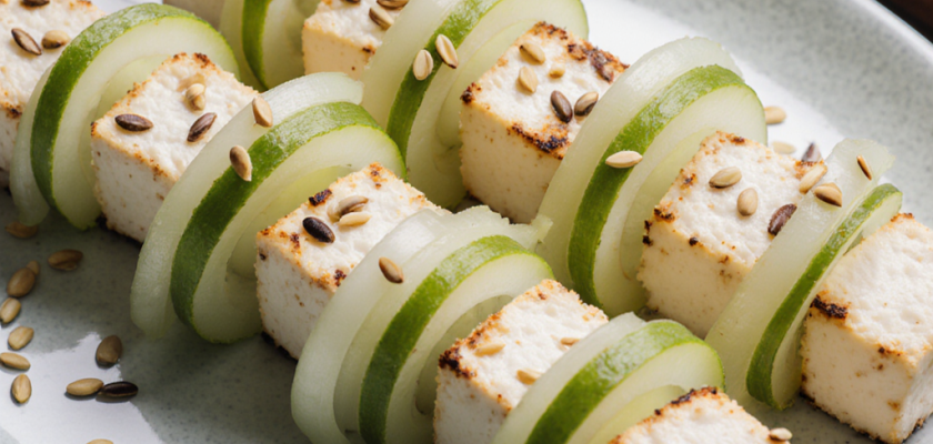 Four-Ingredient Pickled Daikon and Tofu Bites