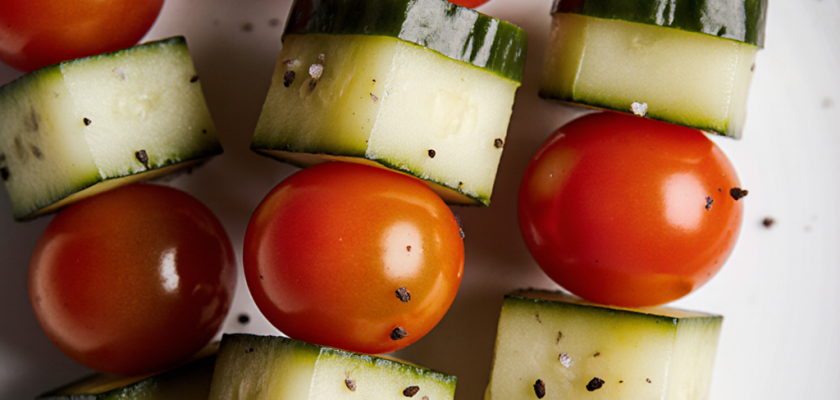 Four-Ingredient Pickled Vegetable Skewers