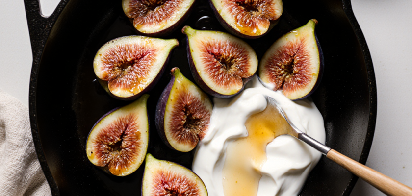 Four-Ingredient Sautéed Honey Figs with Yogurt