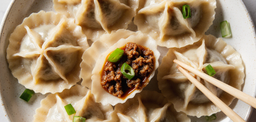 Four-Ingredient Savory Soy Chive Wontons