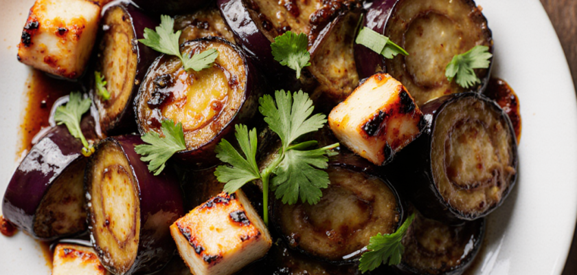 Four-Ingredient Smoked Chinese Eggplant Bites