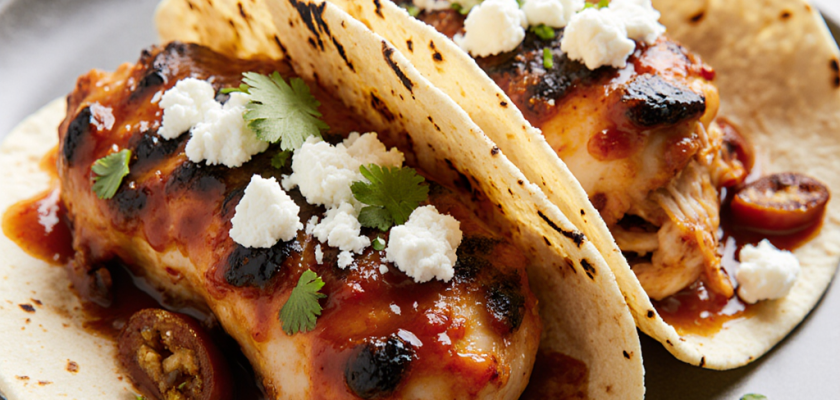 Four-Ingredient Smoky Chipotle Chicken Tacos