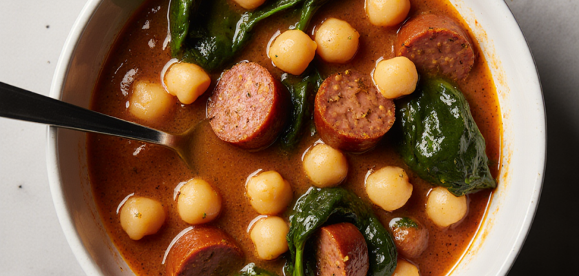 Four-Ingredient Spanish Chorizo and Chickpea Stew