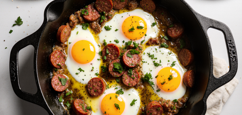 Four-Ingredient Spanish Chorizo and Egg Skillet