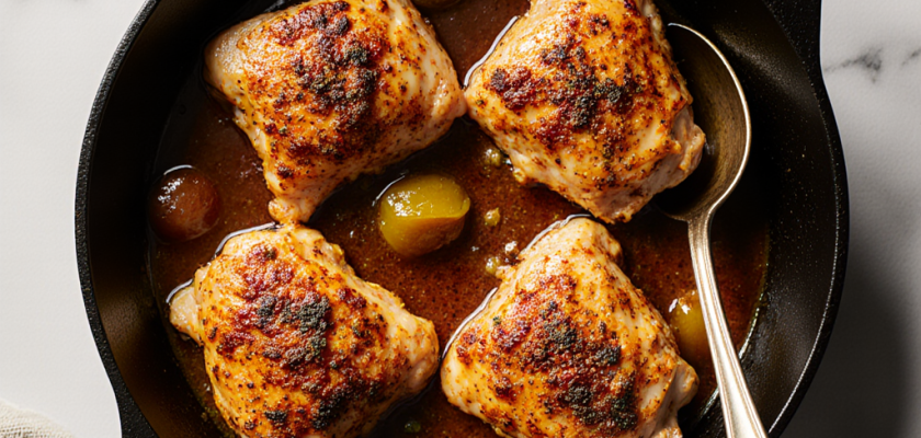 Four-Ingredient Spanish Pickled Garlic Chicken
