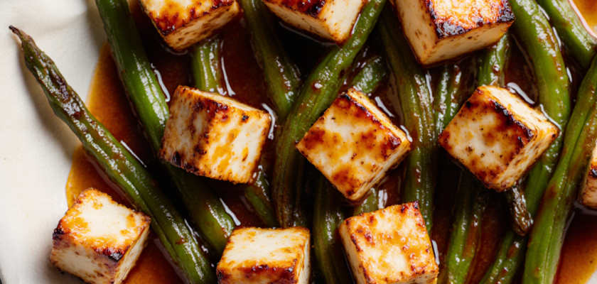 Four-Ingredient Spicy Broiled Tofu Bites
