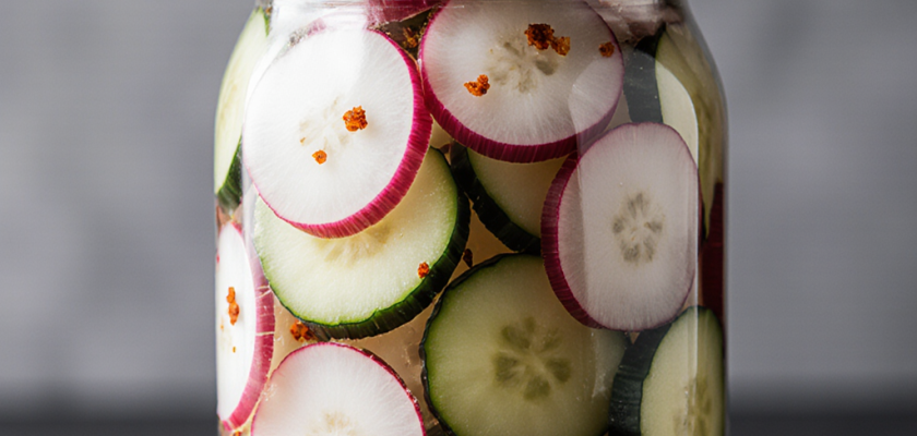 Four-Ingredient Spicy Pickled Radish Bites