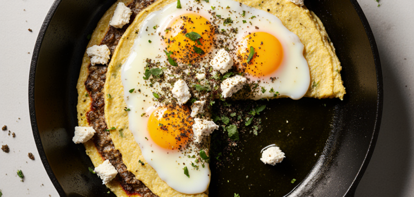 Four-Ingredient Stuffed Zaatar Omelette