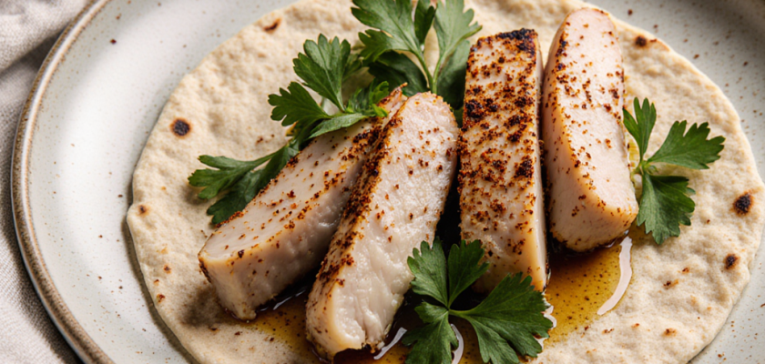 Four-Ingredient Sumac Chicken Wraps