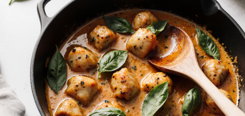 Four-Ingredient Thai Coconut Basil Chicken