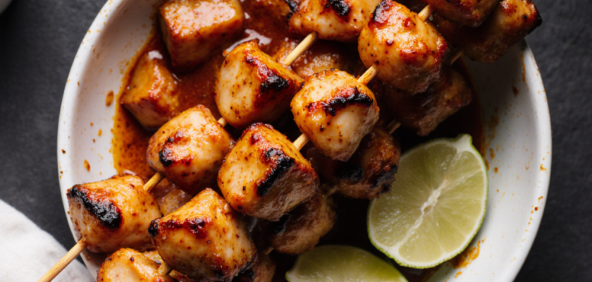 Four-Ingredient Thai Spicy Chicken Skewers