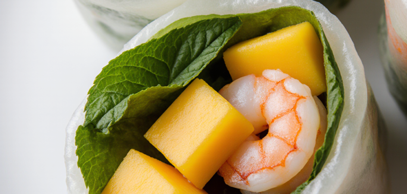 Four-Ingredient Vietnamese Mango Salad Rolls