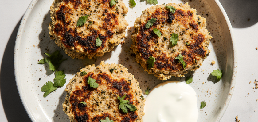 Four-Ingredient Za'atar Chicken Patties