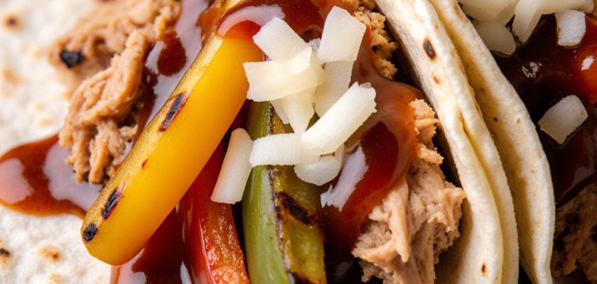 Four-Ingredient BBQ Chicken Wraps