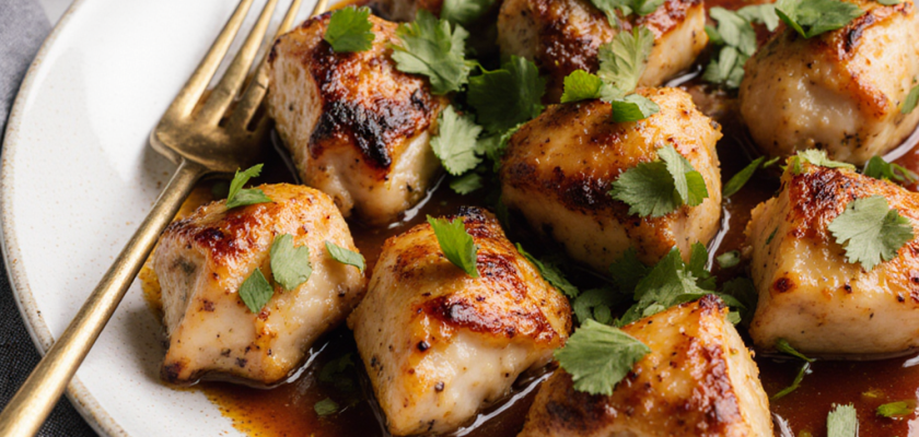 Four-Ingredient Braised Coconut Lemongrass Chicken Bites