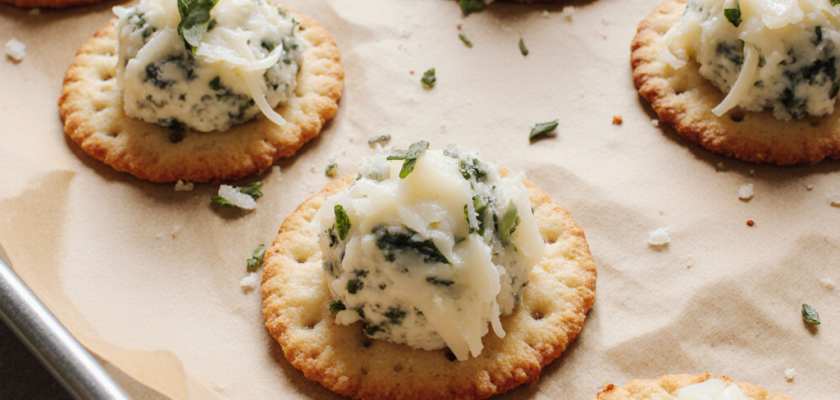 Four-Ingredient Cheese and Herb Crackers