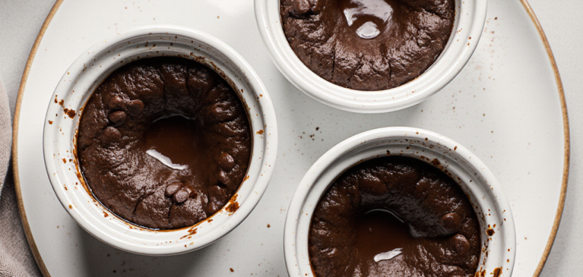 Four-Ingredient Chocolate Lava Cakes